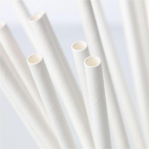100 Lü Beyaz Kağıt Pipet 100 Adet Kağıt Pipet Maks. 70°C Sıcaklık