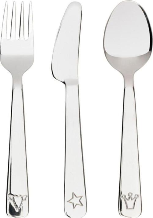 Bebek & Çocuk Çatal Kaşık Bıçak Seti, Paslanmaz Çelik 3 Parça