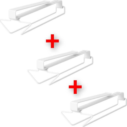 3 Adet Kadeh Askısı Derinlik 32 Cm İkea 3'Lü Set Rafa Takılabilen Metal Askı Beyaz Kadehlik