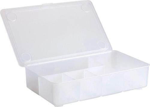 Kapaklı Bölmeli Kutu 34X21X8 Cm İkea Saklama Kutusu Takı Makyaj Malzemesi Kutusu Plastik