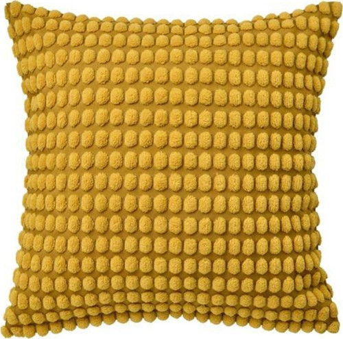 Kırlent Kılıfı Koyu Sarı-Hardal Renk 50X50 Cm Ev Tekstili
