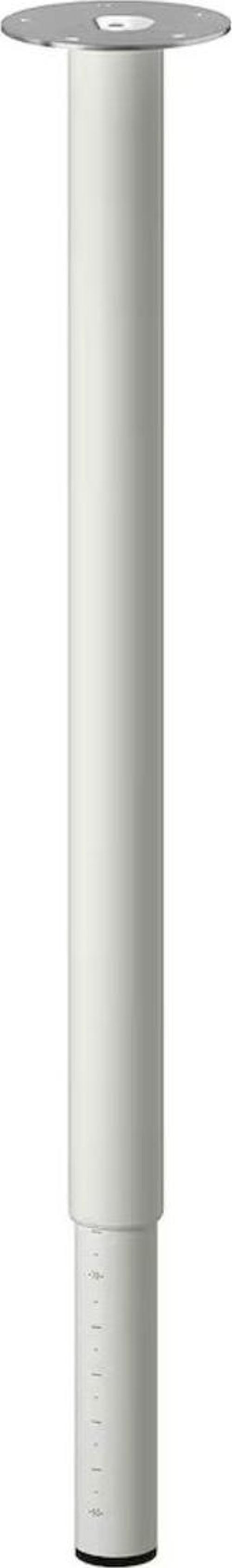 Olov Beyaz Ayarlanabilir Ayak 60-90 Cm Yükseklik Ayarlı Çelik Masa Çalışma Masası Ayağı 1 Adet