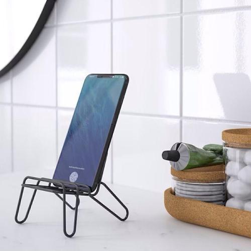 Krubbet Siyah Koltuk Şekilli Çelik Telefon Tablet Standı Tutucu