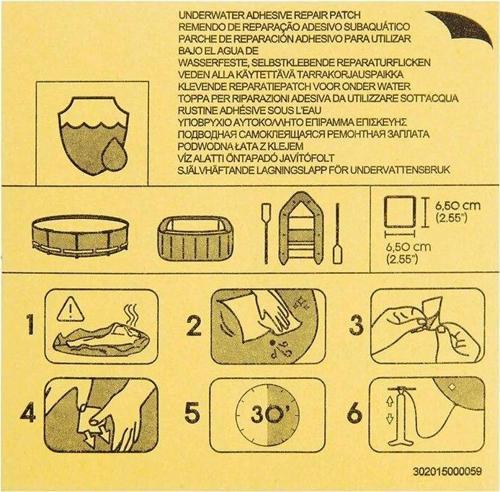 10 PCS SU ALTI GÜÇLÜ ONARIM - TAMİR YAMA KİTİ - SET ŞİŞME YATAK - HAVUZ - ŞİŞME BOT (5060)