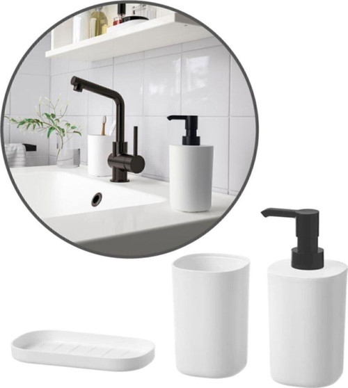 Storavan 3 Parça Banyo Tuvalet Sabunluk Fırçalık Seti