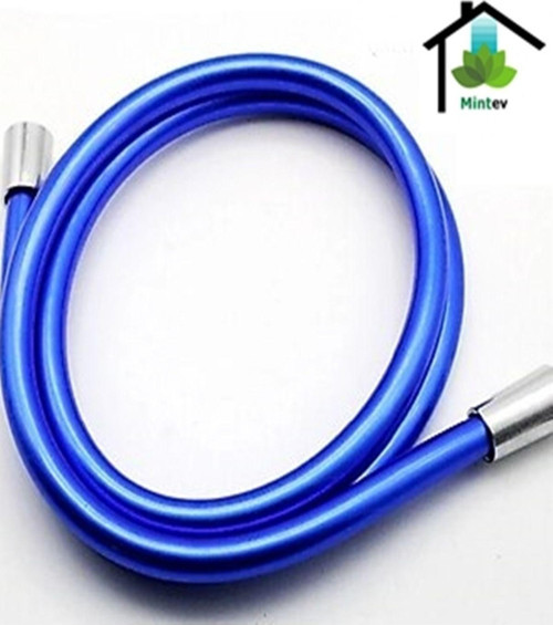 Lacivert Pvc Malzeme Ultra Dayanıklı Kırılmaz Patlamaz Kaliteli Banyo Duş Hortumu