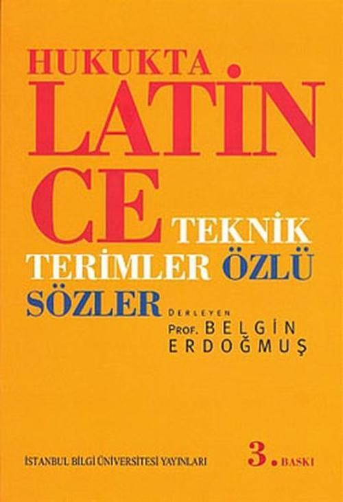 Hukukta Latince Teknik Terimler Sözlüğü
