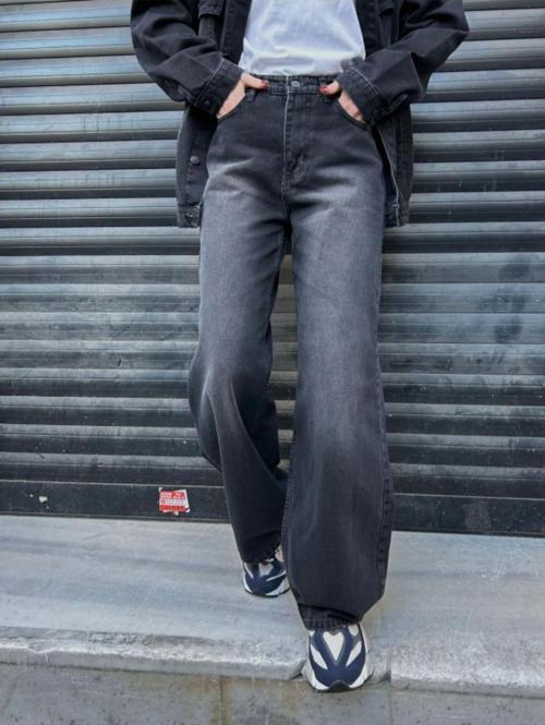 Baggy Bol Kesim Jean Palazzo Pantolon