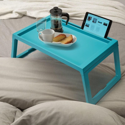 Yatak Tepsisi Meridyendukkan Turkuaz Renk 56X36X26 Cm Çok Amaçlı Tepsi Katlanır