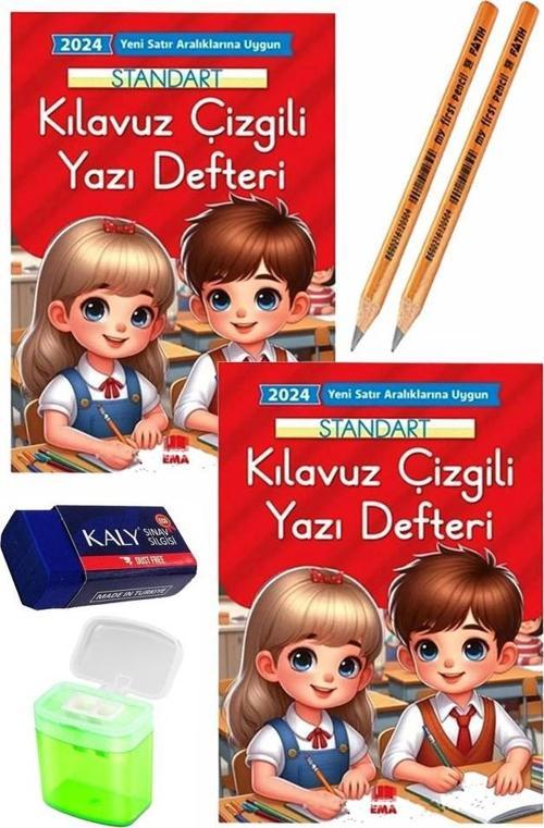 Güzel Yazı Defteri Orta Boy Fatih Jumbo Kurşun Kalem Sınav Silgisi Kalemtraş Yeni Müfredat Standart Klavuz Çizgili