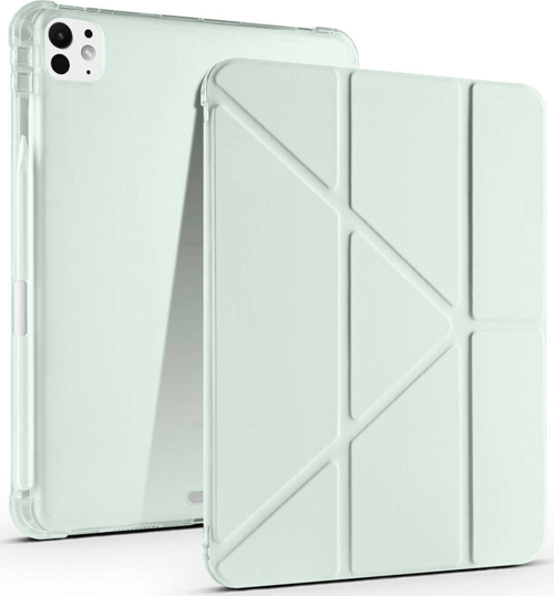 iPad Pro 11 2024 Uyumlu Tri Folding Kalem Bölmeli Akıllı Standlı Özellikli Kılıf