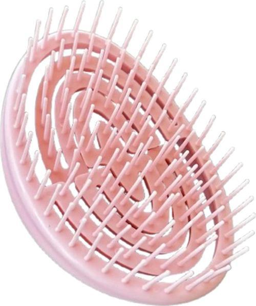 Pembe Renk Taşınabilir Saç Tarama Fırçası/ Tarak