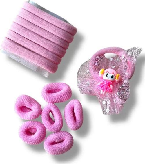 Pembe Renk Çantalı Çocuk Toka Set