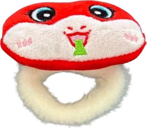 Kırmızı Renk Ayıcılı Peluş Simit Toka