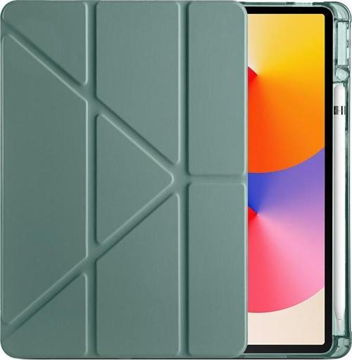 Huawei MatePad SE 11 inç Uyumlu Kalemlikli Uyku Modlu Standlı Fuchsia Trifolding Tablet Kılıfı