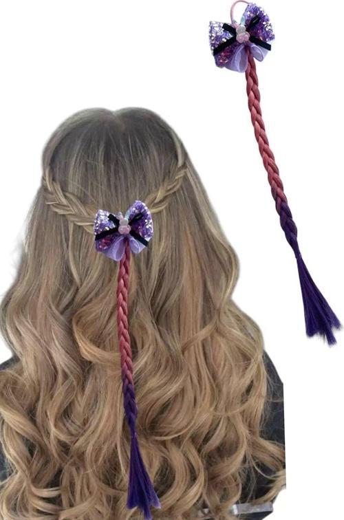 Pembe Renk Tavşan Model Saç DetayLastik Toka
