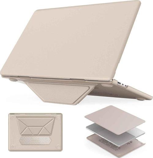 Apple Macbook Air 15 Uyumlu 15.3 inç Standlı İnce Lüks Koruyucu Deri Kılıf