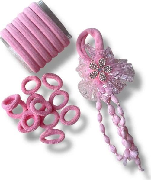 Pembe Renk Çantalı Çocuk Toka Set