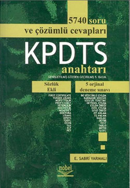KPDTS Anahtarı 5740 Soru Ve Çözümlü Cevapları