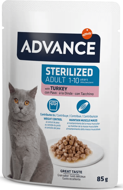 Cat Sterılızed Turkey Wet Pouch 12x85gr