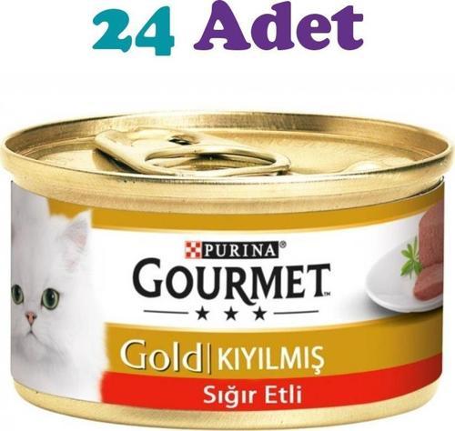 Kıyılmış Sığır Etli Kedi Konservesi 85g (24 Adet)
