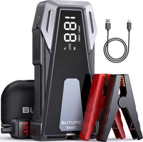 BETA02 2500A 21800mah Akü Takviye Kiti (Çanta + Led Lamba + Powerbank)
