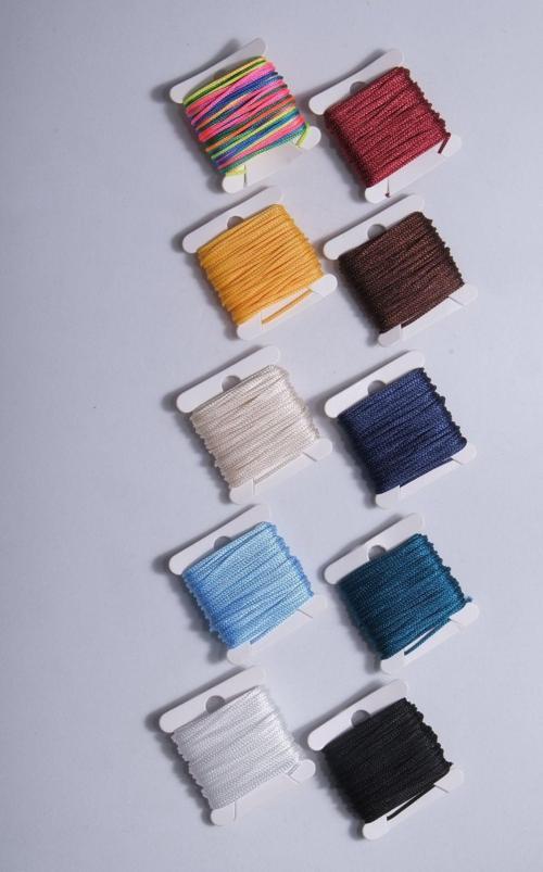 1 Mm 5 Metre 10 Renk Paraşüt Ipi (Toplam 50 Metre) Makrome Bileklik Kolye Takı Tasarım Ipi