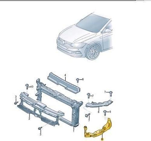 Far Bağlantı Braketi Polo 2018 Sonrası Sağ (Oem No:2G0805072B)