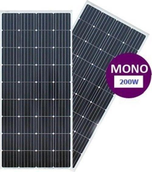 200 W Watt 12 V Volt Monokristal Yeni Nesil Güneş Paneli