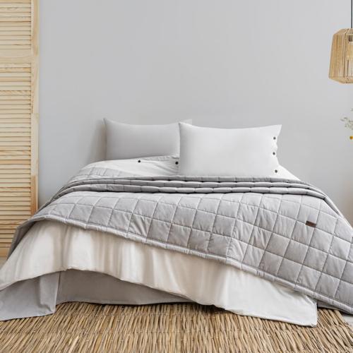Home Soft Yatak Örtüsü Nevresim Seti 5 Parça-Gri