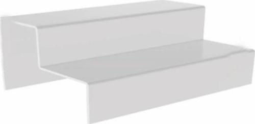 Pleksi 3 Katlı Merdiven Stand 4 Mm Şeffaf ( 10 X 50 Cm )