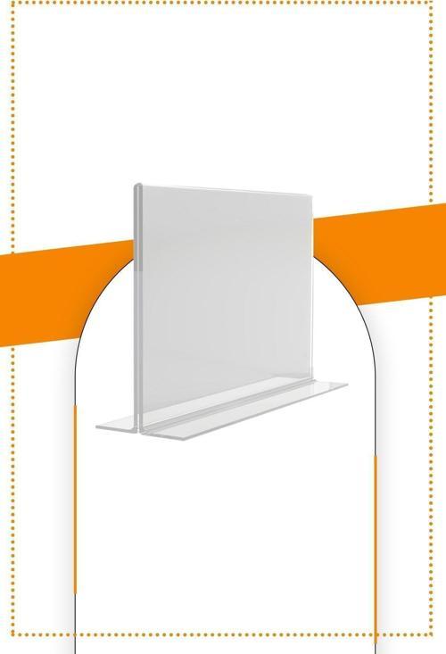 A5 T Tipi Yatay Masa Üstü 50'Li Paket / 2.8 Mm Şeffaf Pleksi Föylük / Broşürlük