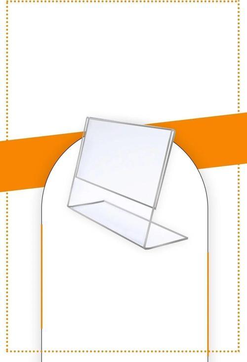A6 L Tipi Yatay Masa Üstü 20'Li Paket / 2.8 Mm Şeffaf Pleksi Föylük / Broşürlük