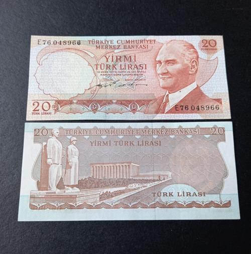 399636856c0fd88e07 6.Emisyon 2.Tertip E76 Serisi ÇA 20Lira Eski kağıt para