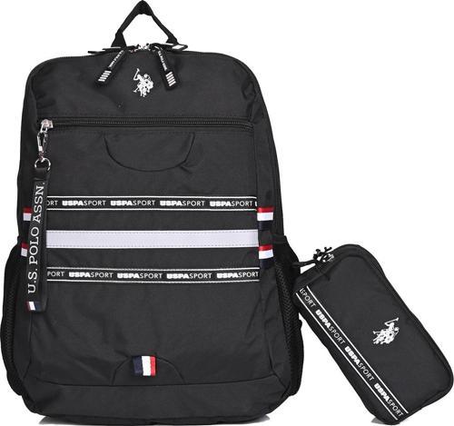 U.S. Polo. Assn. plcan24198 - plcan24194 Unisex Okul Sırt Çantası + Kalemlik Set