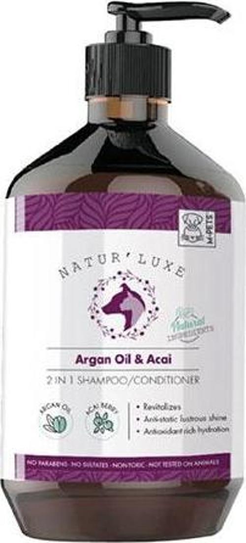 Naturluxe Argan Yağı ve Açai Özlü Köpek Şampuanı 500 Ml