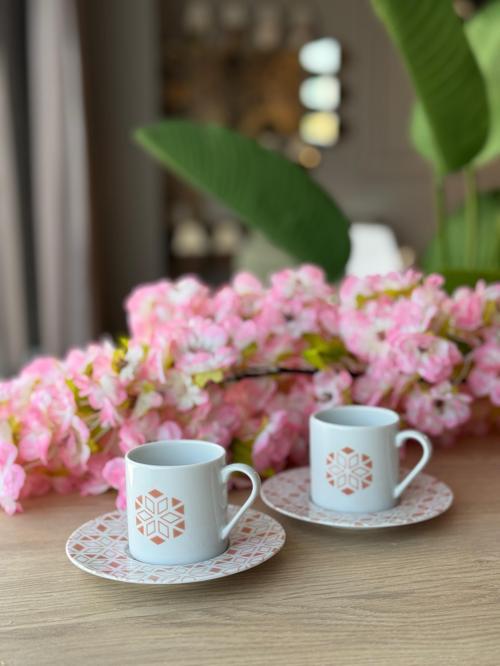 Tamina Desen3 4 Parça 2 Kişilik Kahve Fincanı 90cc
