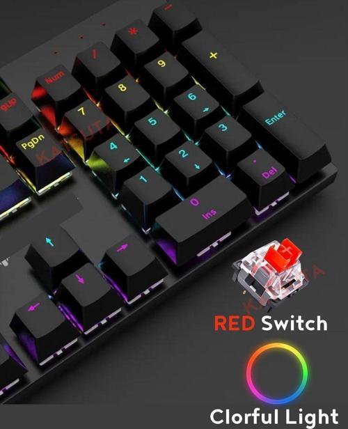 Red Switch Mekanik Gaming Oyuncu Klavyesi Colorfull Rgb Işıklı