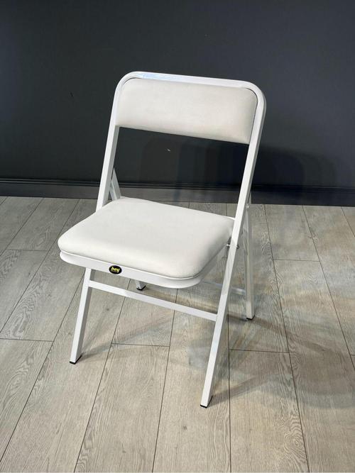 Hey Katlanır Mutfak Sandalyesi Yemek Balkon Bahçe Otel Kafe Katlanır Sandalyesi Beyaz