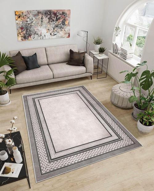 Dijidekor Işıltı Koleksiyonu Model114 Süngerli Dijital Baskılı Saçaksız Mutfak Halısı Yolluk