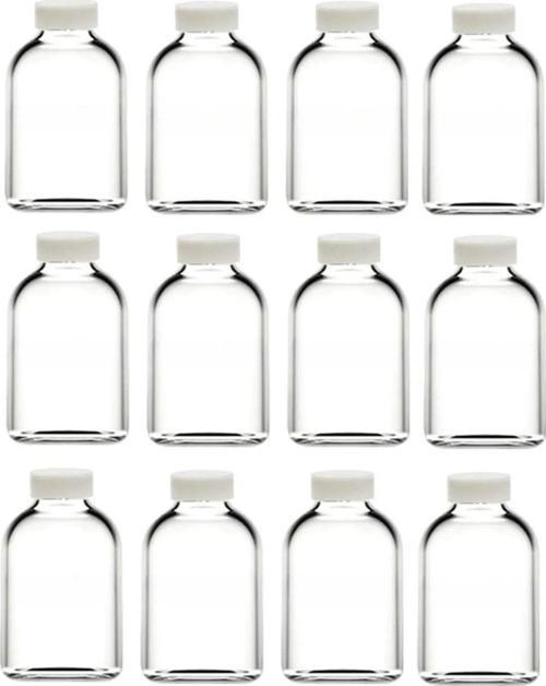100 ml şeffaf cam mini ginger shot şişesi, 24 adet, detox şişesi, sızdırmaz kapaklı şişe, süs şişesi, kolonya şişesi, ko
