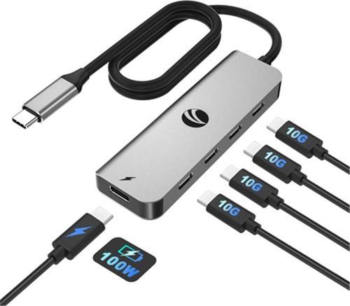 Cue11S Type-C To 4-Usb-C (10Gbps)+Pd 3.0 100W Çoklayıcı