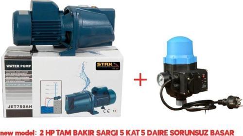 Paket Hidrofor Otomatik Sistem Su Pompası Tam Bakır Sarım 5 Kat 5 Daire 2 Hp 1.5 Kw