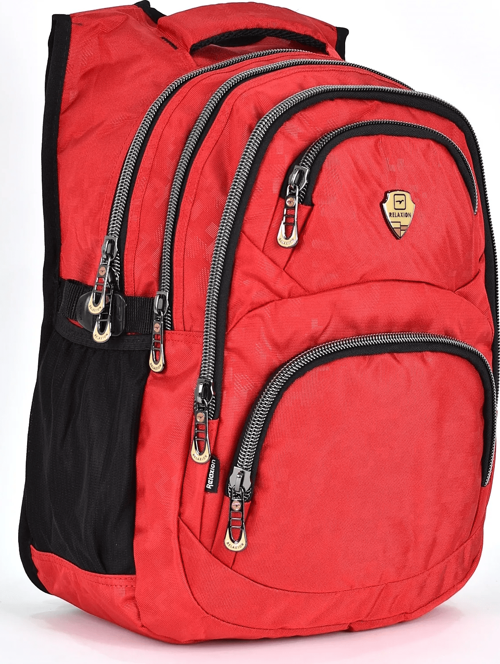 1550-2226 Unisex Anatomik Yarasa Sırt Okul Çantası - NKT01550-KIRMIZI-TEKEBAT