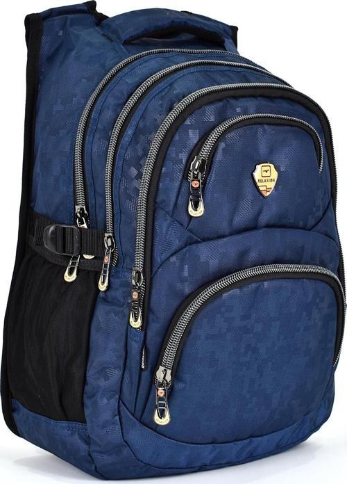 1550-2226 Unisex Anatomik Yarasa Sırt Okul Çantası - NKT01550-lacivert-TEK EBAT