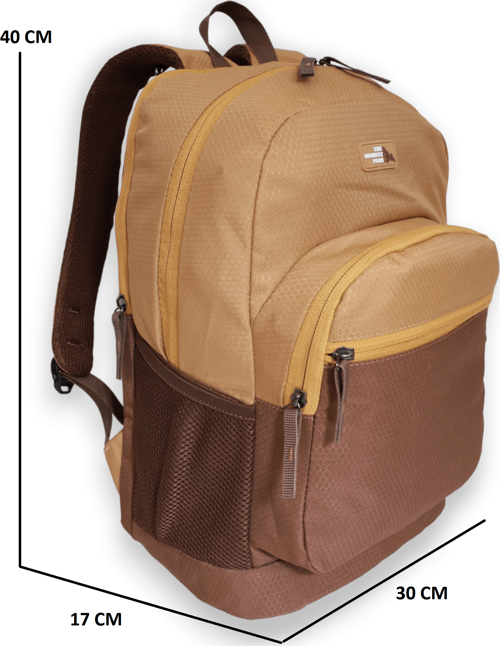 1669 Unisex Anatomik Sırtlı Laptop Bölmeli Seyehat Spor ve Okul Çantası - NKT01669-kahverengi-TEK EBAT