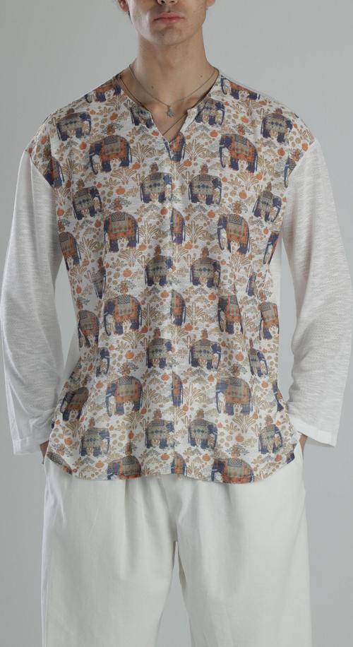 Fil Desenli Yazlık Sweat