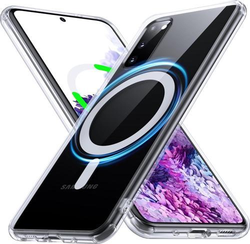 Samsung Galaxy S20 Ultra Uyumlu Köşe Korumalı Darbe Emici Sert Sararmaz Şeffaf Magsafe Kılıf