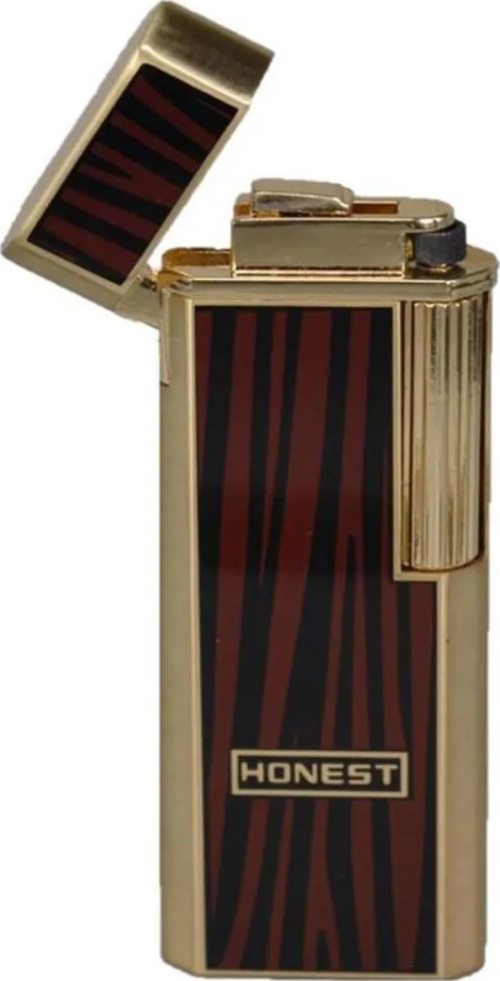 Twiggy Siyah Gold Çizgili Metal Soft Flame Çakmak