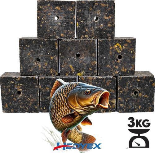 3Kg Sazan Küspesi Delikli Küp Ay Çekirdeği Küspesi Kare